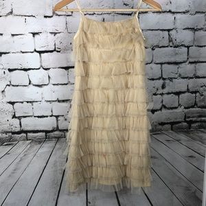 Girls Gold Party Dress, size 14